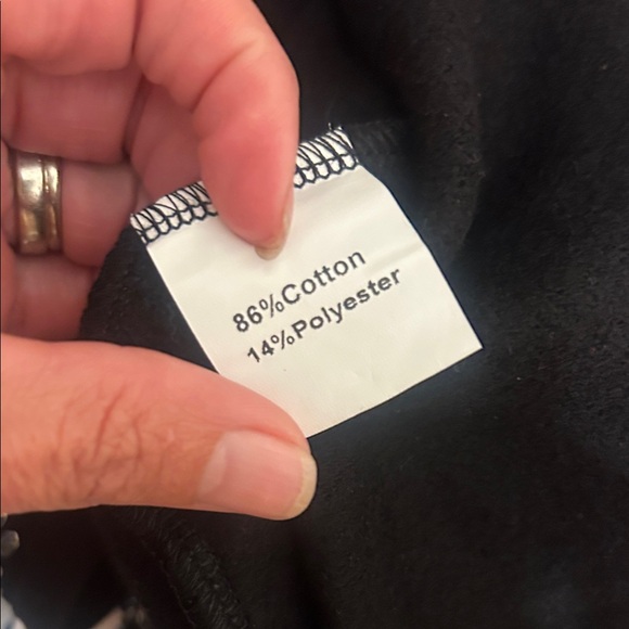 QUEEN OF SPARKLES Black Shorts with Silver Stud Detailing S - Picture 6 of 6